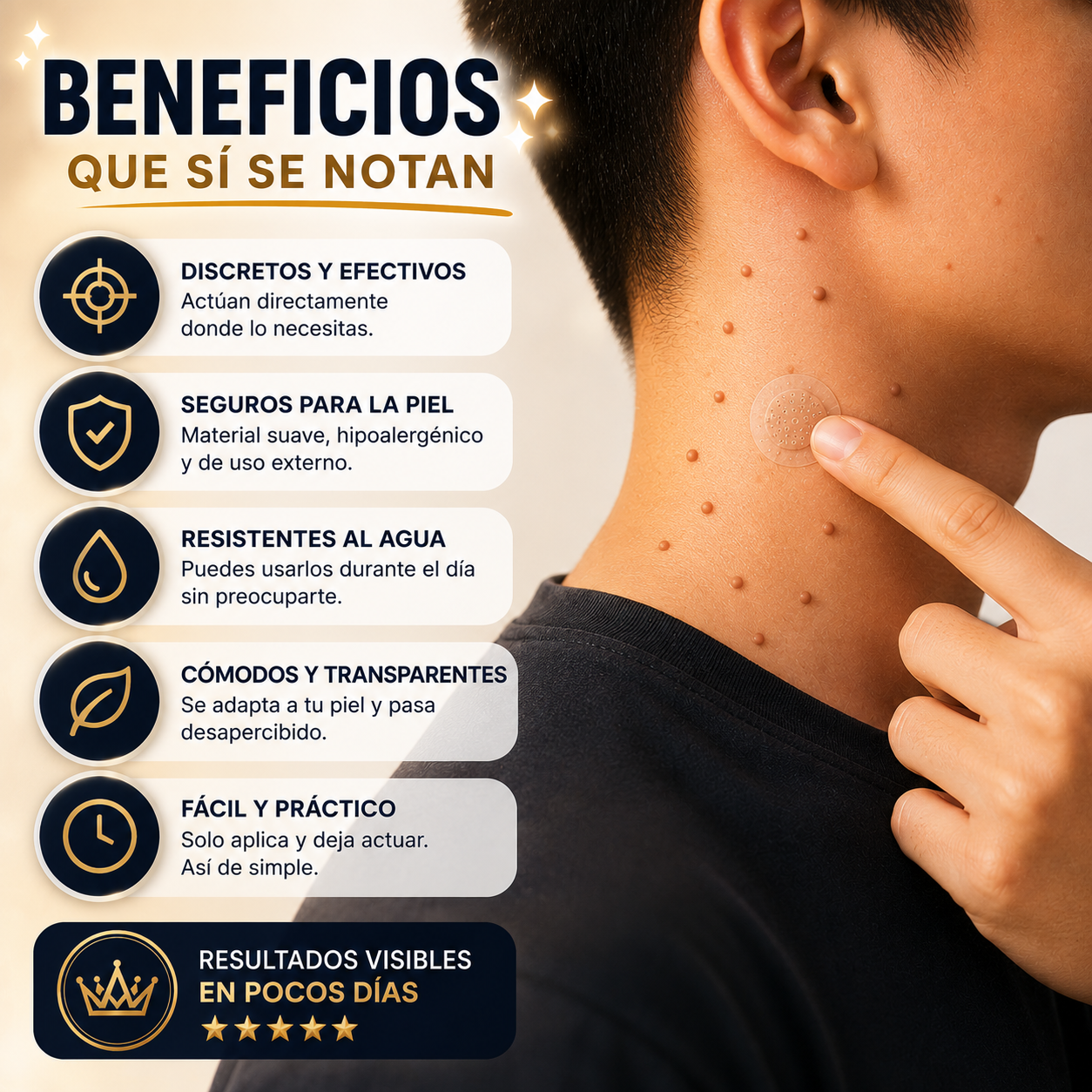 SkinAway™ - 144 Parches Que Ayudan a Secar Verrugas y Marcas Visibles
