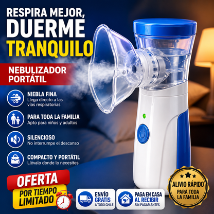 Nebulizador Ultrasónico 🫁 Alivio Práctico Para Toda La Familia